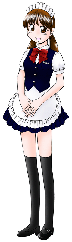 東京メイド喫茶tiaraの制服のイラスト