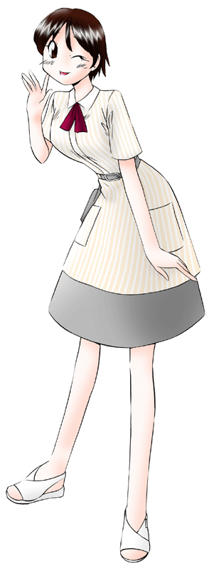 とんでんの制服のイラスト