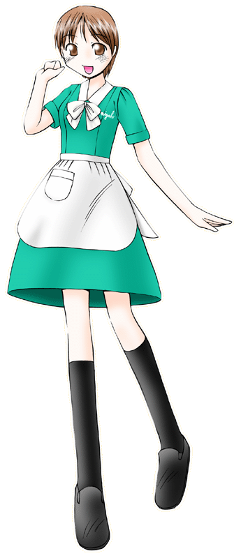 とんかつ都の制服のイラスト