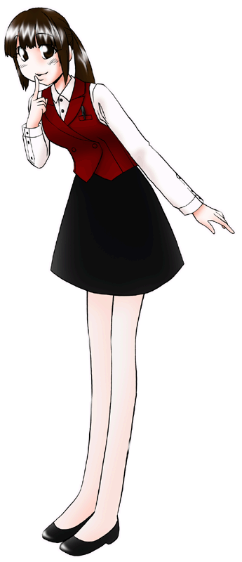 とんかつ にいむらの制服のイラスト