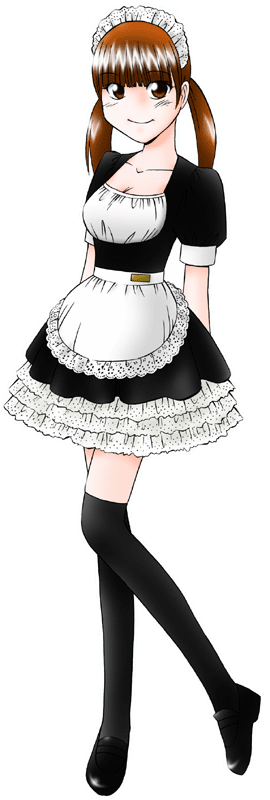 Cafe&Bar VIERGEヴェルジェの制服のイラスト