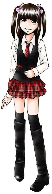 アイドルカフェWeLoveの制服のイラスト