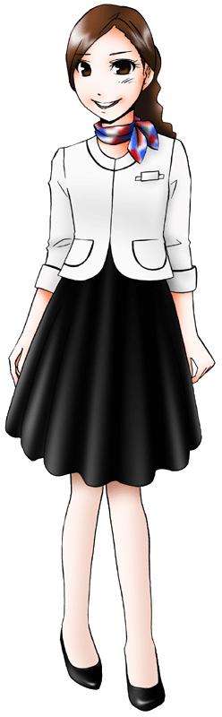 四日市市立博物館プラネタリウムの制服のイラスト